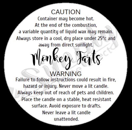 White Gloss 40mm Candle warning labels 24 per sheet $4.00 – Simply Create  Effect